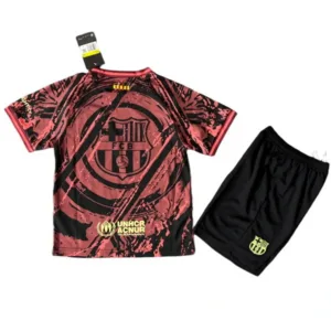 FC Barcelona Niños Conjunto 2025 2026 Especial Naranja - Equipacion Fc Barcelona Niños | escamisetasfutbol