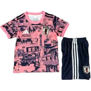 Japón Niños Conjunto 2026 Especial Rosa - Equipacion Japon Niños | escamisetasfutbol