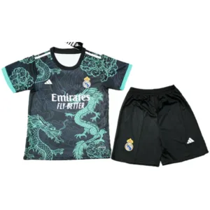 Real Madrid Niños Conjunto 2025 2026 Especial Negro - Tuta Real Madrid Niños | escamisetasfutbol