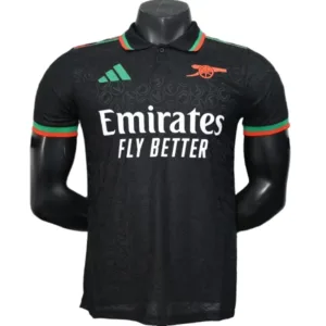 Arsenal Camiseta Edición Jugadores 2025 2026 Especial Negra - Camiseta Arsenal | escamisetasfutbol