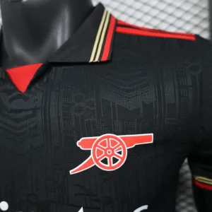 Arsenal Camiseta Edición Jugadores 2025 2026 Especial Negra - Camiseta Arsenal | escamisetasfutbol