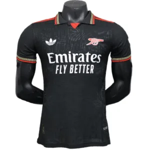 Arsenal Camiseta Edición Jugadores 2025 2026 Especial Negra - Camiseta Arsenal | escamisetasfutbol