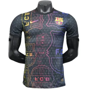 FC Barcelona Camiseta Edición Jugadores 2025 2026 Especial Negra - Camiseta Barcelona | escamisetasfutbol