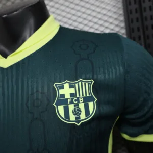 FC Barcelona Camiseta Edición Jugadores 2025 2026 Especial Verde - Camiseta Barcelona | escamisetasfutbol