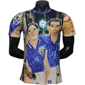 Brasil Camiseta Edición Jugadores 2026 Especial Azul - Camiseta Brasil | escamisetasfutbol