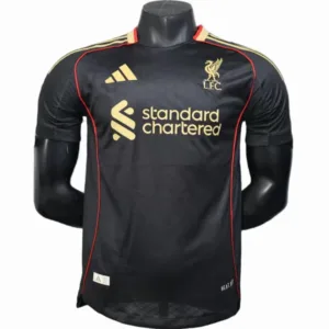 Liverpool Camiseta Edición Jugadores 2025 2026 Especial Negra - Camiseta Liverpool | escamisetasfutbol