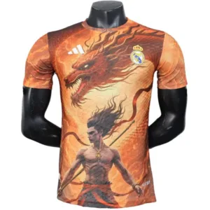 Real Madrid Camiseta Edición Jugadores 2025 2026 Especial Naranja - Camiseta Real Madrid | escamisetasfutbol