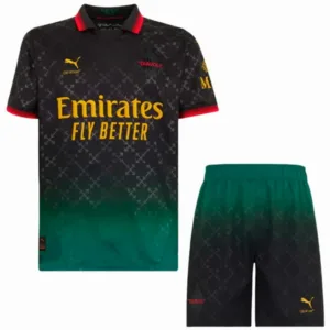 AC Milan Conjunto 2024 2025 Negro - Maglia Ac Milan | escamisetasfutbol