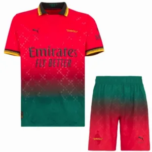AC Milan Conjunto 2024 2025 Rojo - Maglia Ac Milan | escamisetasfutbol