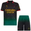 AC Milan Niños Conjunto 2024 2025 Negro - Tuta AC Milan Niños | escamisetasfutbol