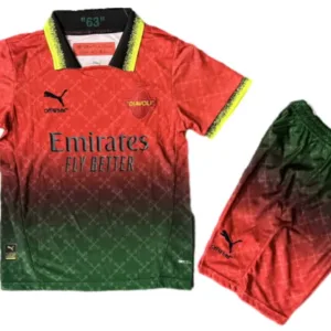 AC Milan Niños Conjunto 2024 2025 Rojo - Tuta AC Milan Niños | escamisetasfutbol