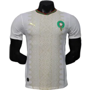 Marruecos Camiseta Edición Jugadores 2026 Segunda Blanca - Camiseta Marruecos | escamisetasfutbol