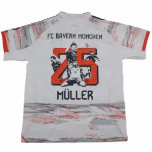 Muller #25 - Bayern Múnich Camiseta 2025 2026 Segunda Blanca - Camiseta Bayern Múnich 2026 | escamisetasfutbol