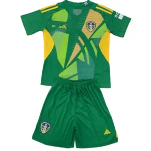 Leeds United Niños Conjunto 2024 2025 Portero Verde - Tuta Leeds United Niños | escamisetasfutbol