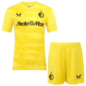Feyenoord Rotterdam Niños Conjunto 2025 2026 Portero Amarillo - Feyenoord Rotterdam Niños Barata | escamisetasfutbol
