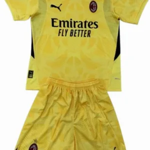 AC Milan Niños Conjunto 2024 2025 Portero Amarillo - Tuta AC Milan Niños | escamisetasfutbol