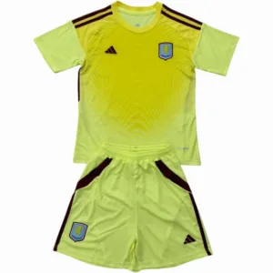Aston Villa Niños Conjunto 2025 2026 Portero Amarillo - Tuta Aston Villa Niños | escamisetasfutbol