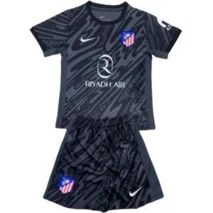 Atlético Madrid Niños Conjunto 2024 2025 Portero Negro - Equipacion Atletico Madrid Niños | escamisetasfutbol