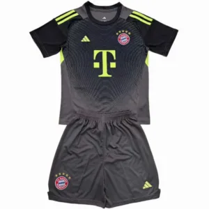 Bayern Múnich Niños Conjunto 2025 2026 Portero Negro - Tuta Bayern Múnich Niños | escamisetasfutbol