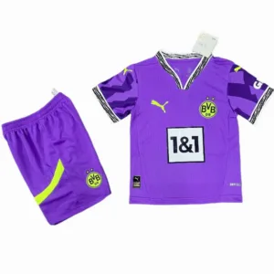 Borussia Dortmund Niños Conjunto 2025 2026 Portero Púrpura - Tuta Borussia Dortmund Niños | escamisetasfutbol