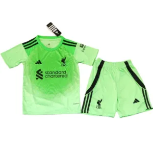 Liverpool Niños Conjunto 2025 2026 Portero Verde - Equipacion Liverpool Niños | escamisetasfutbol