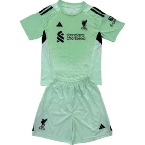 Liverpool Niños Conjunto 2025 2026 Portero Verde - Equipacion Liverpool Niños | escamisetasfutbol