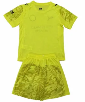 Manchester City Niños Conjunto 2025 2026 Portero Amarillo - Equipacion Manchester City Niños | escamisetasfutbol