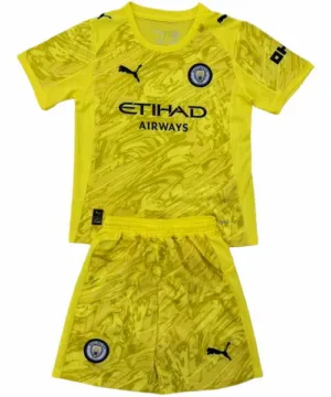 Manchester City Niños Conjunto 2025 2026 Portero Amarillo - Equipacion Manchester City Niños | escamisetasfutbol