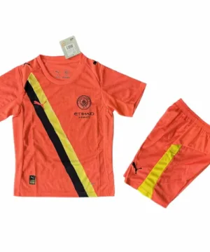 Manchester City Niños Conjunto 2025 2026 Portero Naranja - Equipacion Manchester City Niños | escamisetasfutbol