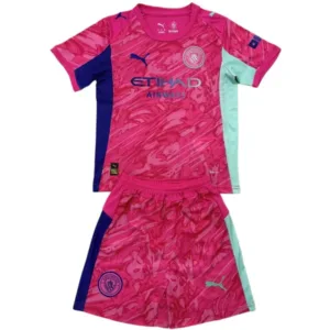 Manchester City Niños Conjunto 2025 2026 Portero Rosa - Equipacion Manchester City Niños | escamisetasfutbol