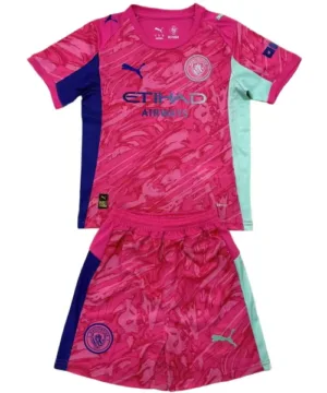 Manchester City Niños Conjunto 2025 2026 Portero Rosa - Equipacion Manchester City Niños | escamisetasfutbol