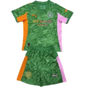 Manchester City Niños Conjunto 2025 2026 Portero Verde - Equipacion Manchester City Niños | escamisetasfutbol