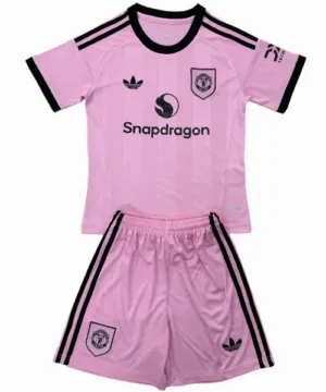 Manchester United Niños Conjunto 2025 2026 Portero Rosa - Equipacion Manchester United Niños | escamisetasfutbol