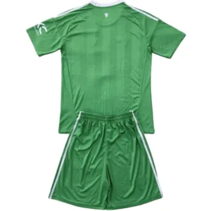 Manchester United Niños Conjunto 2025 2026 Portero Verde - Equipacion Manchester United Niños | escamisetasfutbol
