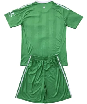 Manchester United Niños Conjunto 2025 2026 Portero Verde - Equipacion Manchester United Niños | escamisetasfutbol