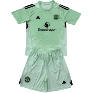 Manchester United Niños Conjunto 2025 2026 Portero Verde - Equipacion Manchester United Niños | escamisetasfutbol