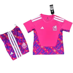 México Niños Conjunto 2026 Portero Rosa - Playera Mexico 2026 Niños | escamisetasfutbol