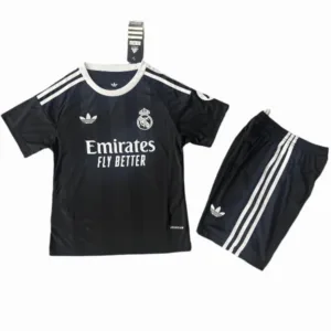 Real Madrid Niños Conjunto 2025 2026 Portero Negro - Tuta Real Madrid Niños | escamisetasfutbol
