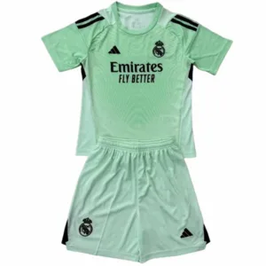 Real Madrid Niños Conjunto 2025 2026 Portero Verde - Tuta Real Madrid Niños | escamisetasfutbol