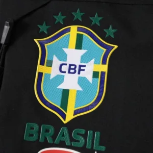 Brasil Rompevientos 2026 Negro - Brasil Barata | escamisetasfutbol