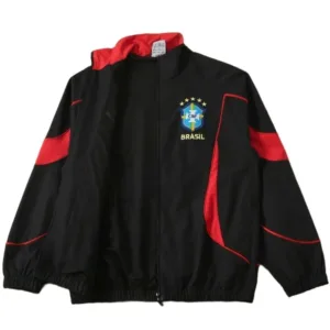 Brasil Rompevientos 2026 Rojo - Brasil Barata | escamisetasfutbol