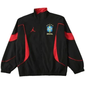 Brasil Rompevientos 2026 Rojo - Brasil Barata | escamisetasfutbol