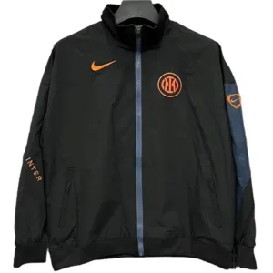 Inter Milán Rompevientos 2025 2026 Negro - Inter Milán Barata | escamisetasfutbol