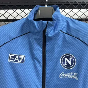 SSC Napoli Rompevientos 2025 2026 Azul - Ssc Napoli Equipacion | escamisetasfutbol