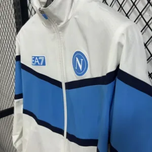 SSC Napoli Rompevientos 2025 2026 Blanco - Ssc Napoli Equipacion | escamisetasfutbol