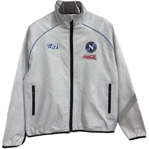 SSC Napoli Rompevientos 2025 2026 Gris - Ssc Napoli Equipacion | escamisetasfutbol