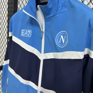 SSC Napoli Rompevientos 2025 2026 Negro - Ssc Napoli Equipacion | escamisetasfutbol