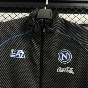 SSC Napoli Rompevientos 2025 2026 Negro - Ssc Napoli Equipacion | escamisetasfutbol