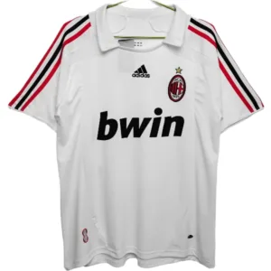 AC Milan Camiseta 2007 2008 Segunda Blanca - Camiseta Ac Milan | escamisetasfutbol