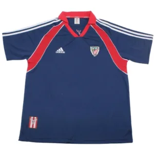 Athletic Bilbao Camiseta 2000 Segunda Azul - Camiseta Athletic Bilbao | escamisetasfutbol